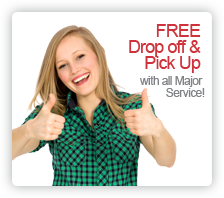 Free Drop Off & Pick Up with All Major Service